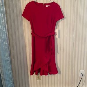 Brand new never worn red Calvin Klein dress
